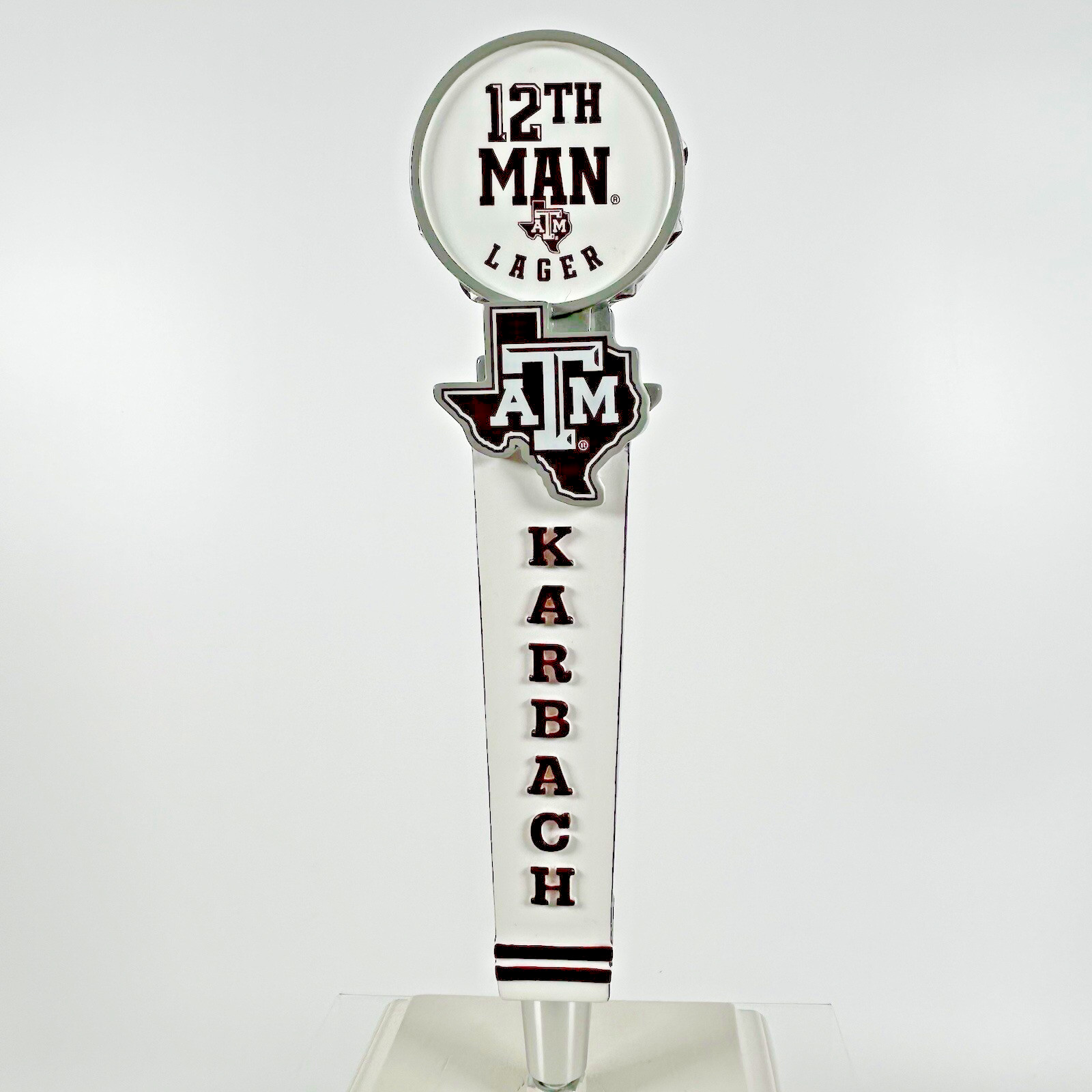 12th Man Lager Karbach Brewing Beer tap handle Texas A&M University Aggies NIB