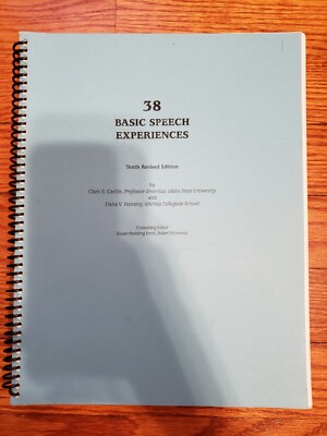 38 Basic Speech Experiences By Clark Carlile