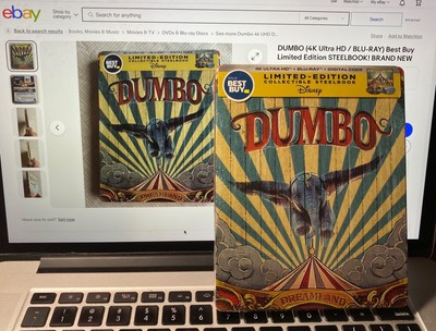DUMBO REGION FREE COLLECTOR'S 4K/Blu-Ray+ACTIVE DIGITAL STEELBOOK: BB WAREHOUSE