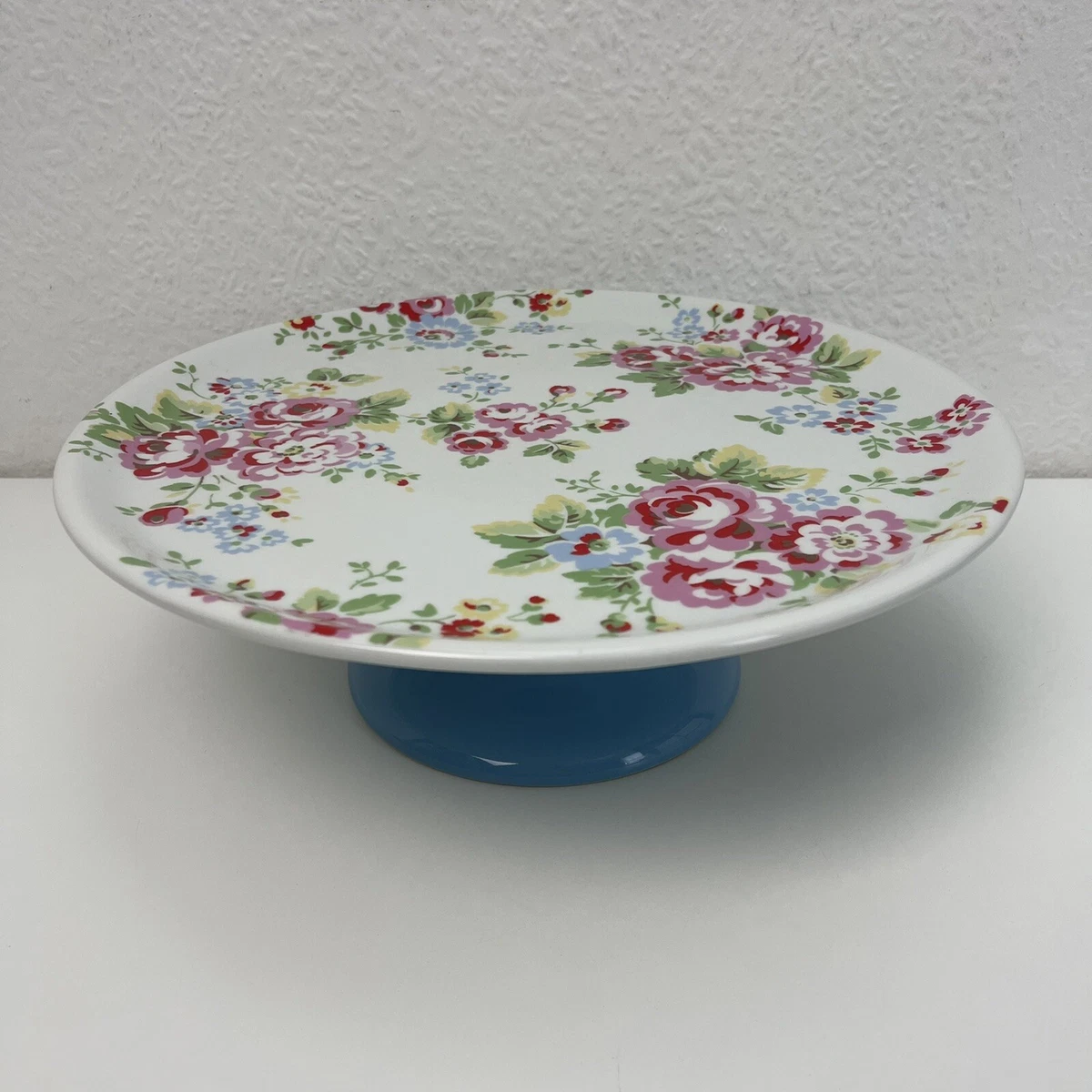 Cath Kidston Single Tier Footed Cake Stand Spray Flowers 12.25