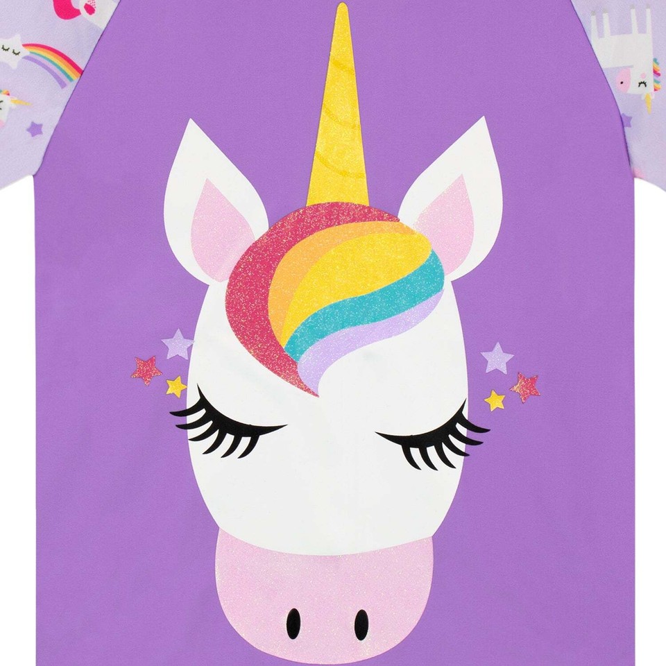 Unicorn & Rainbow 2-Piece Swim Set | UPF 50+ Protection | Ages 3M–18M