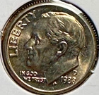 1988 D Roosevelt Dime
