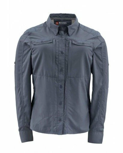 SIMMS Women's Guide Attractor Shirt. M Pool or Nightshade. Sun Protected UPF 50+ - Image 2 of 4