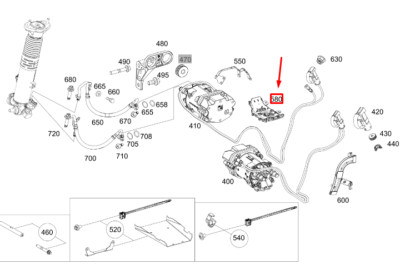 MB GLE W167 Aufhängungen. Hydrauliksystem unterer Kabelkanal A1675461301 NEU ORIGINAL