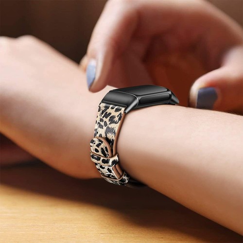 Correa de cuero genuino para accesorios de repuesto Fitbit Charge 5 - Imagen 3 de 17