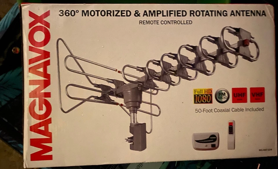 Antena Mando a Distancia Giratoria Amplificada Motorizada 360 Grados Magnavox Foto 2 de 4