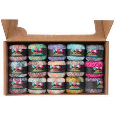 Multi-Color Artiste Hand-Dyed Crochet Cotton Thread | eBay
