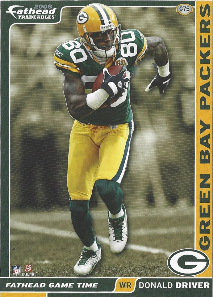 ADESIVO NEGOCIÁVEIS GREG JENNINGS GREEN BAY PACKERS WMU BRONCOS FATHEAD 2008 #G88 - Imagem 2 de 4