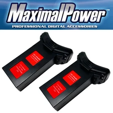 Two MaximalPower GiFi 4100mAh 7.4 V Battery for Holy Stone HS100 SJRC S70W drone