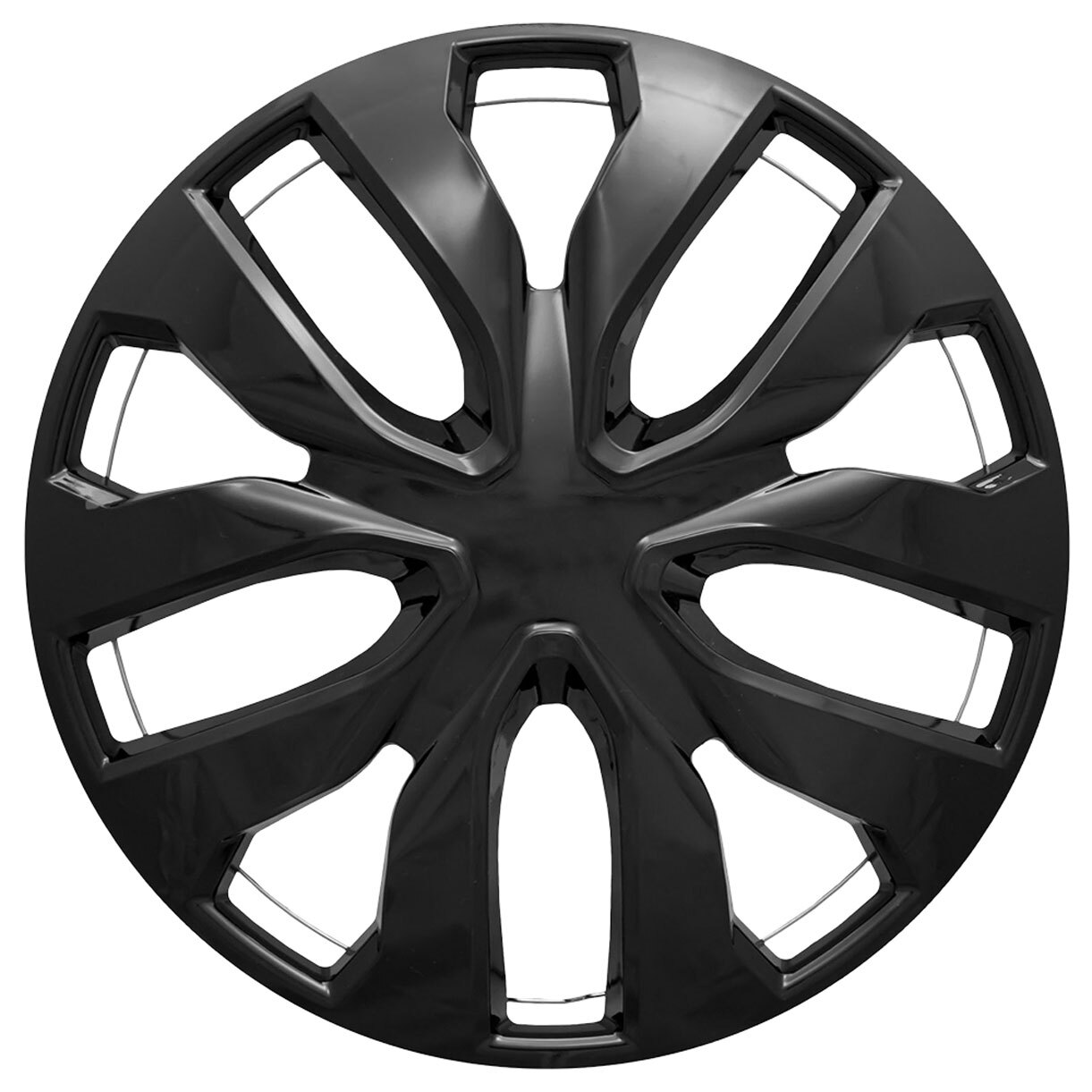 4 Black 17" Wheel Covers Full Rim Snap On Hub Caps for Nissan Rogue