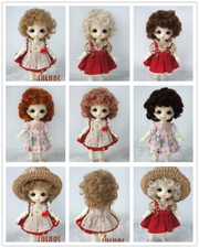 JD574 1/8 1/6 Fashion Curly BJD Mohair Wig 5-6inch 6-7inch OB11 YOSD Doll Hair