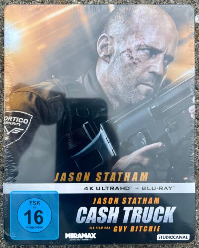 CASH TRUCK - Limited Steelbook Edition - 4K UHD + Blu-ray - NEU & OVP - Zdjęcie 1 z 2