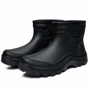 mens ankle high rubber boots