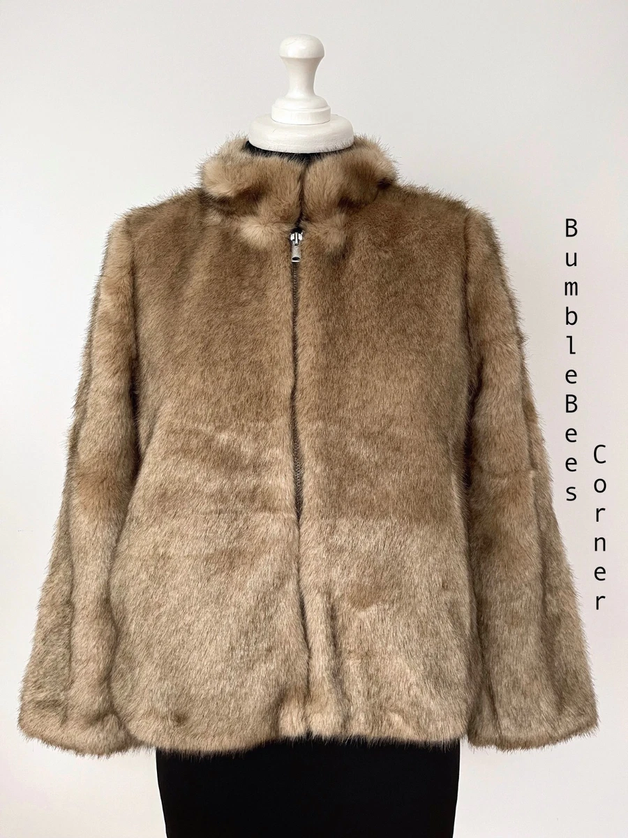 Soft faux fur jacket deals zara