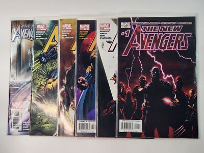 The New Avengers 1 2 3 4 5 6 Multiple 1st Apps 6 Book Run Bendis Finch 2005