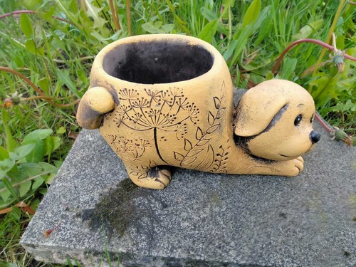 Zement Garten Pflanzgefäß Haustier Vögel Outdoor Tier Topf Dekoration Skulptur Neuheit - Bild 56 von 57