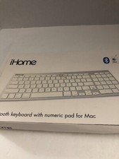 NEW iHome Wireless Bluetooth Keyboard with Numeric Keypad for Mac SHIPS N 24HRS