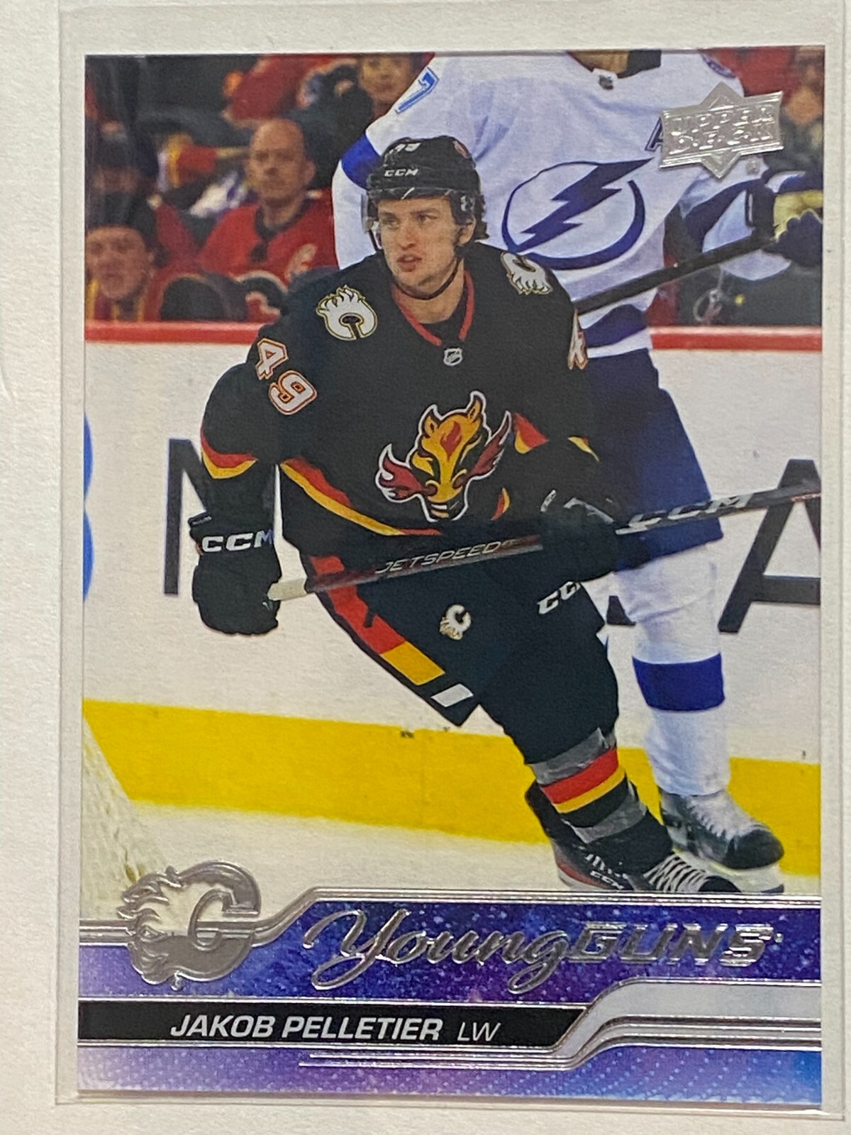 2023-24 Upper Deck Clear Cut Parallel #208 Jakob Pelletier YG