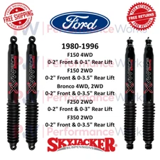Skyjacker Shock Set Front & Rear Lift For 80-96 Ford F-150, Bronco, F-250, F-350