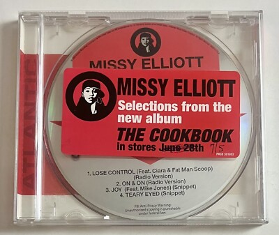 Missy Elliott  ULTRA RARE PROMO Sales Sampler CD Maxi Single Lose Control