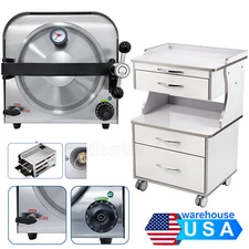 Dental Esterilizador de Autoclave de Vapor Equipo Lab /Carrido médico de 3 capas