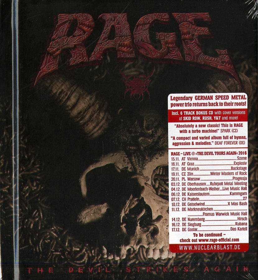 Rage The Devil Strikes Again Double CD Digipack New Sealed !!