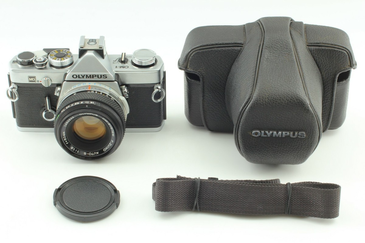 Near Mint ] Olympus OM-1 MD + F.Zuiko Auto-S 50mm f1.8 Lens From