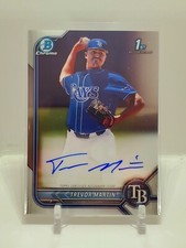 2022 Bowman Chrome 1st Trevor Martin Base Auto Rays HOT ROOKIE RC Autograph C1