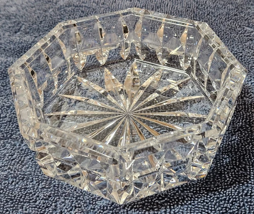 VTG Waterford Crystal Octagon Candy Dish Squared Sides 5 1/2" ~WAS $15~ #1379