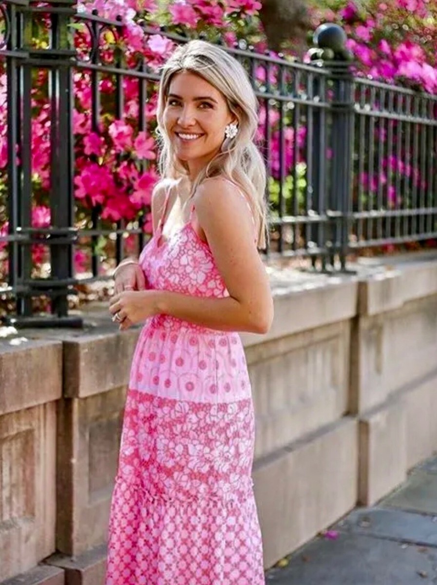 Lilly Pulitzer NWT Kyla Maxi Dress Lilly's Coral Garden Eyelet $298 Size 8  | eBay Australia