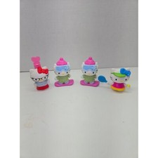 Hello Kitty 2011 & 2013 Collectible Figurines Set, Pink Bracelet, 2 bobblehead