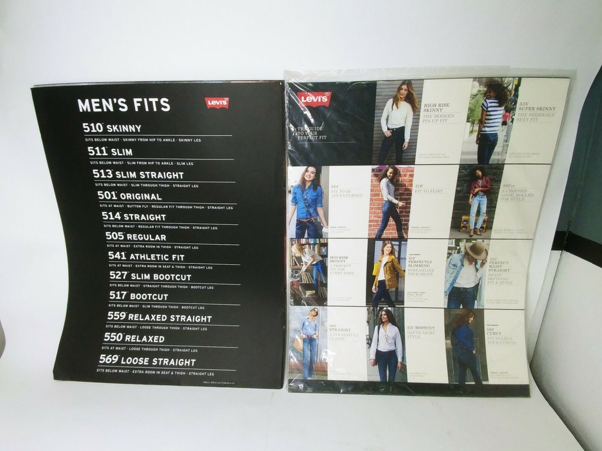 LEVI'S 販促用 ポスターパネル 2015 Levi's Jeans 11 Store Posters Displays Advertising Blue
