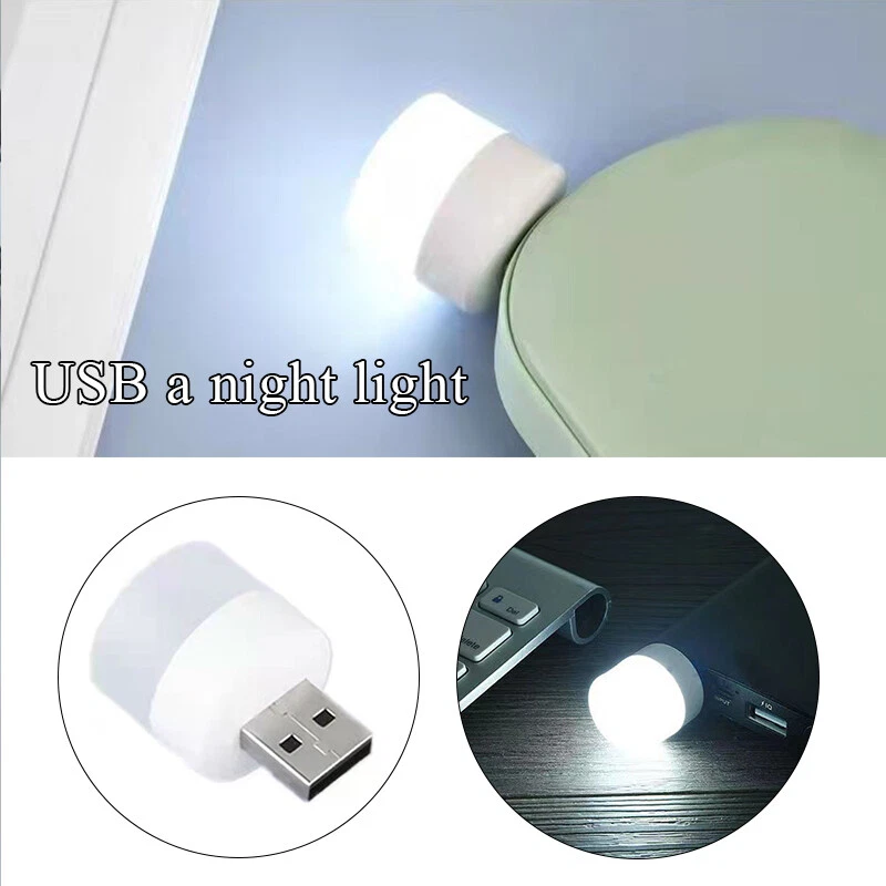 10x USB Night Light LED Eye Protection Table Lamp 1W Mini Computer Mobile Power