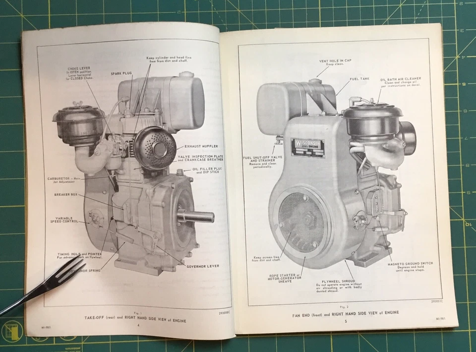 WISCONSIN ENGINES MODELS S-10D, S-12D INSTRUCTION BOOK & PART LIST, MM304 - Image 3 of 3