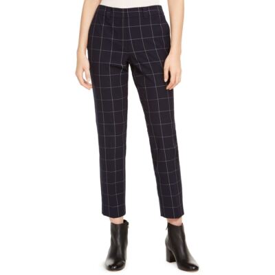 MARELLA NEW Women's Alexia Check Print Ankle Dress Pants TEDO