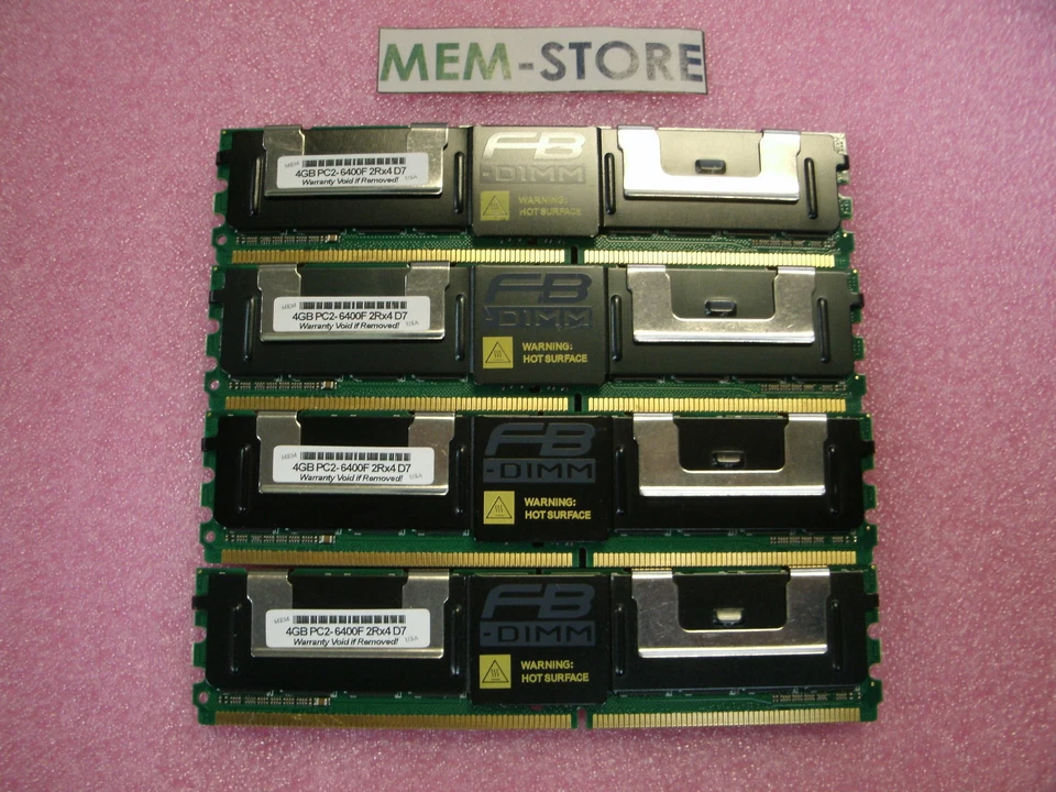 16GB 4x4GB 800MHz FBDIMM Memory Dell T7400 New - Image 2 of 2