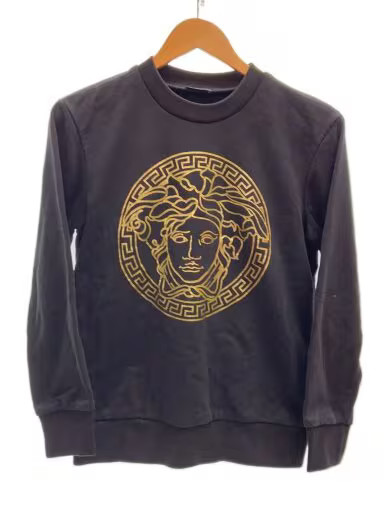 VERSACE/Sweatshirt/Size 36/Cotton/Black/Print/A83935