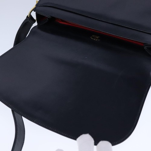 Auténtico bolso de hombro Gucci Horsebit de cuero azul marino - Imagen 18 de 22