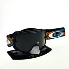 OAKLEY O FRAME 2.0 PRO GOGGLES MX TROY LEE DESIGNS COSMIC JUNGLE BLUE DARK GREY