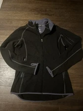 KUHL Alfpaca acrylic poly blend full zip fleece sweater jacket Medium tag