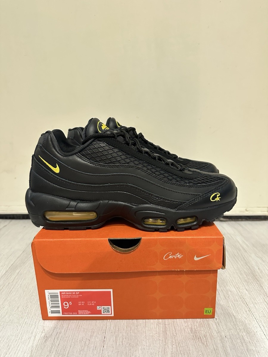 Size UK8.5 - Corteiz RTW x Nike Air Max 95 SP Black Honey Yellow