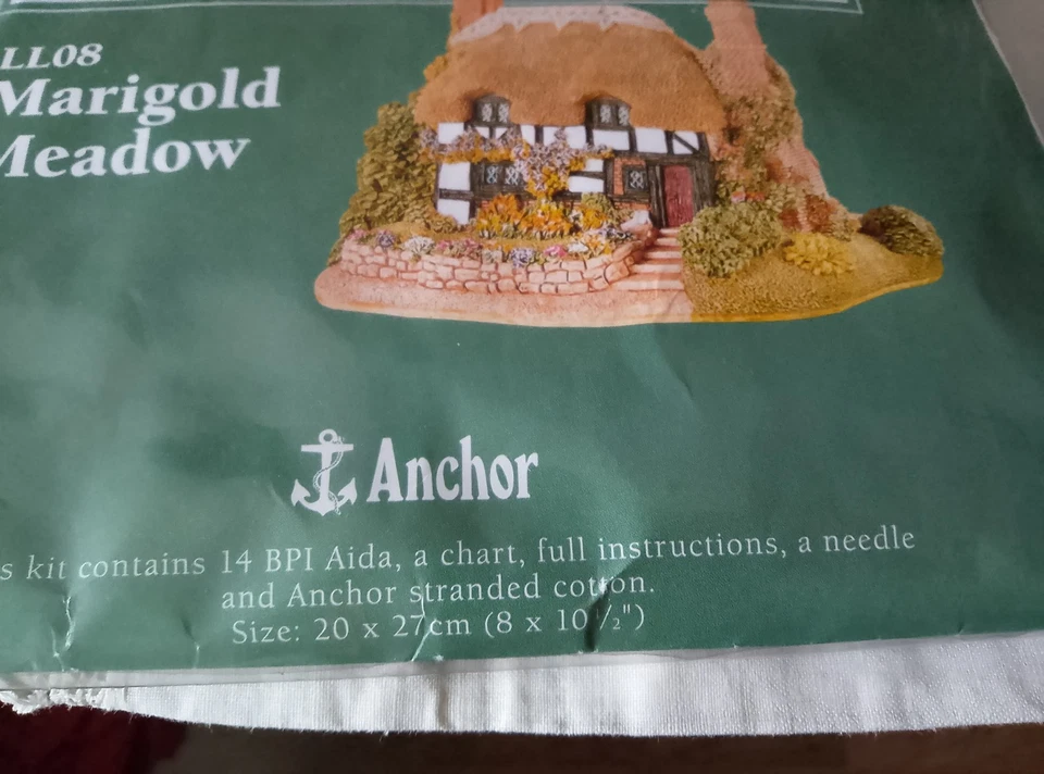 Anchor Lilliput Lane Marigold Meadow Cross Stitch Kit LL08 Cottage read see pics - Image 2 of 4