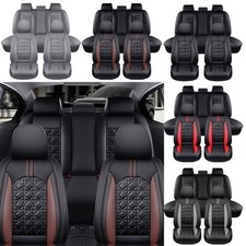 Leather Seat Covers Waterproof For Toyota Tacoma Front Rear Cushion Protector Leather Seat Covers Waterproof For Toyota Tacoma Front Rear Cushion Protector