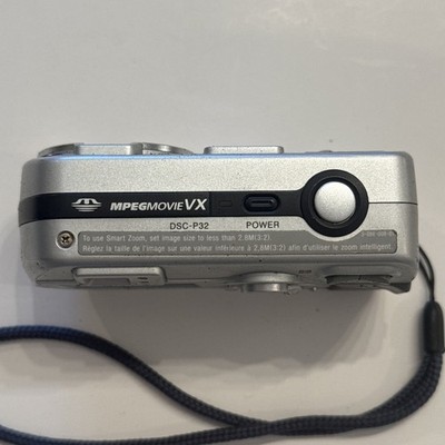 Sony Cyber-shot DSC-P32 3.2MP Digital Camera - Silver for sale