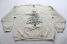 Moco Boutique Women's Oh Come Let Us Adore Him Sweatshirt EJ3 Sand Size XL NWT