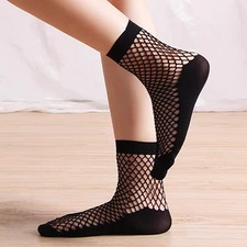 [2 Paar] Netzsocken Ankle Socks Strümpfe Fishnet Street Wear Party Punk Socks