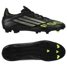 Adidas F50 League FG JI0007 Core Black Iron Metal Size 8.5