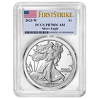 2023-W $1 1-oz Proof American Silver Eagle PCGS PR70DCAM FS Flag Label