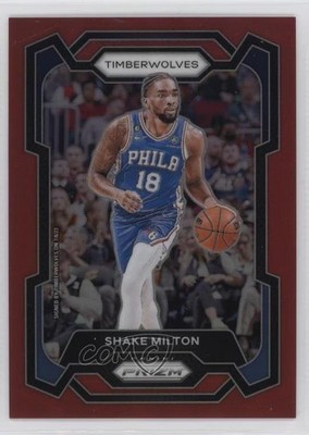 2023-24 Panini Prizm Red Prizm /299 Shake Milton #215 4g8