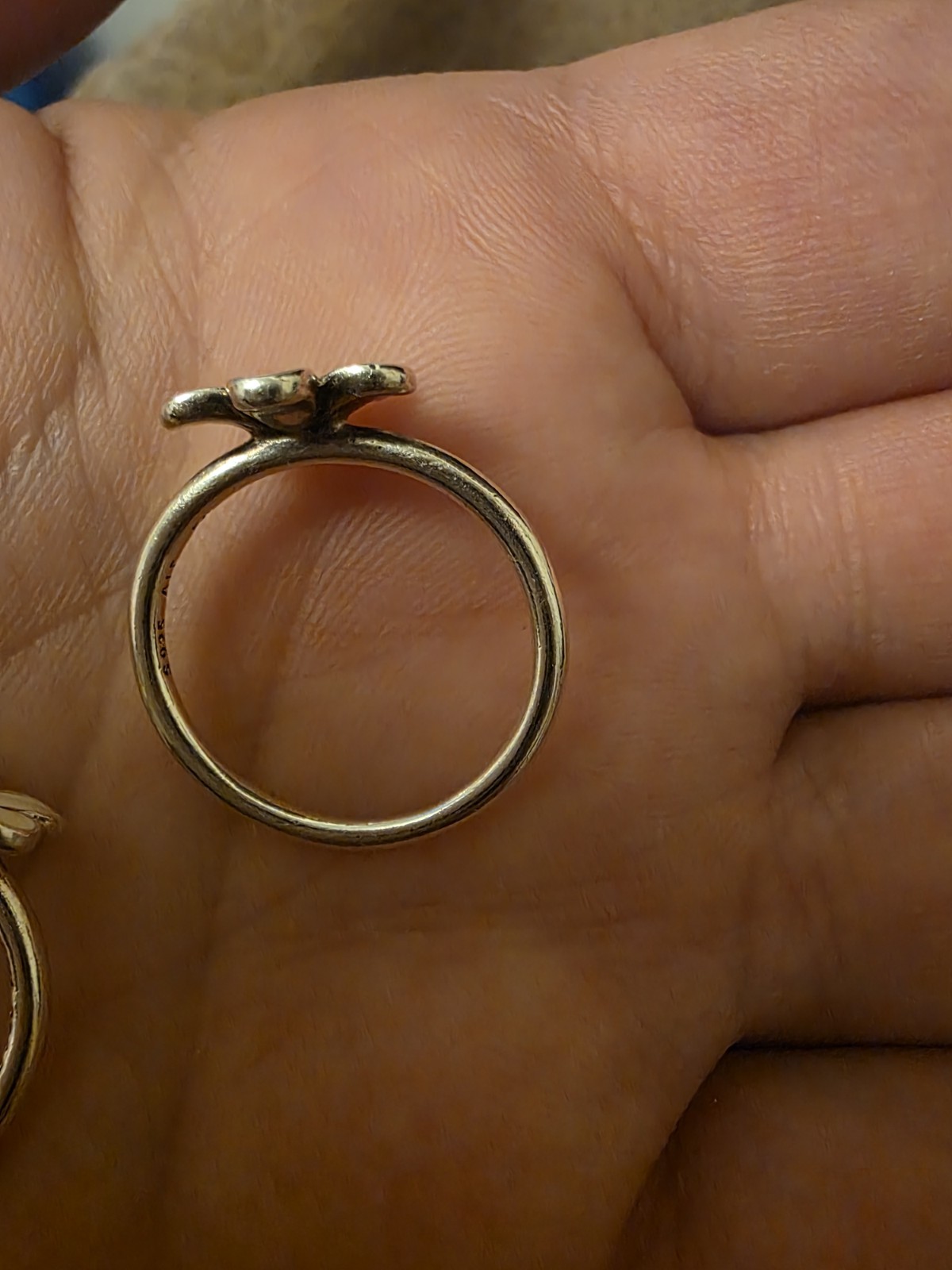 Genuine Pandora Daisy Flower Stackable Rings Size… - image 7